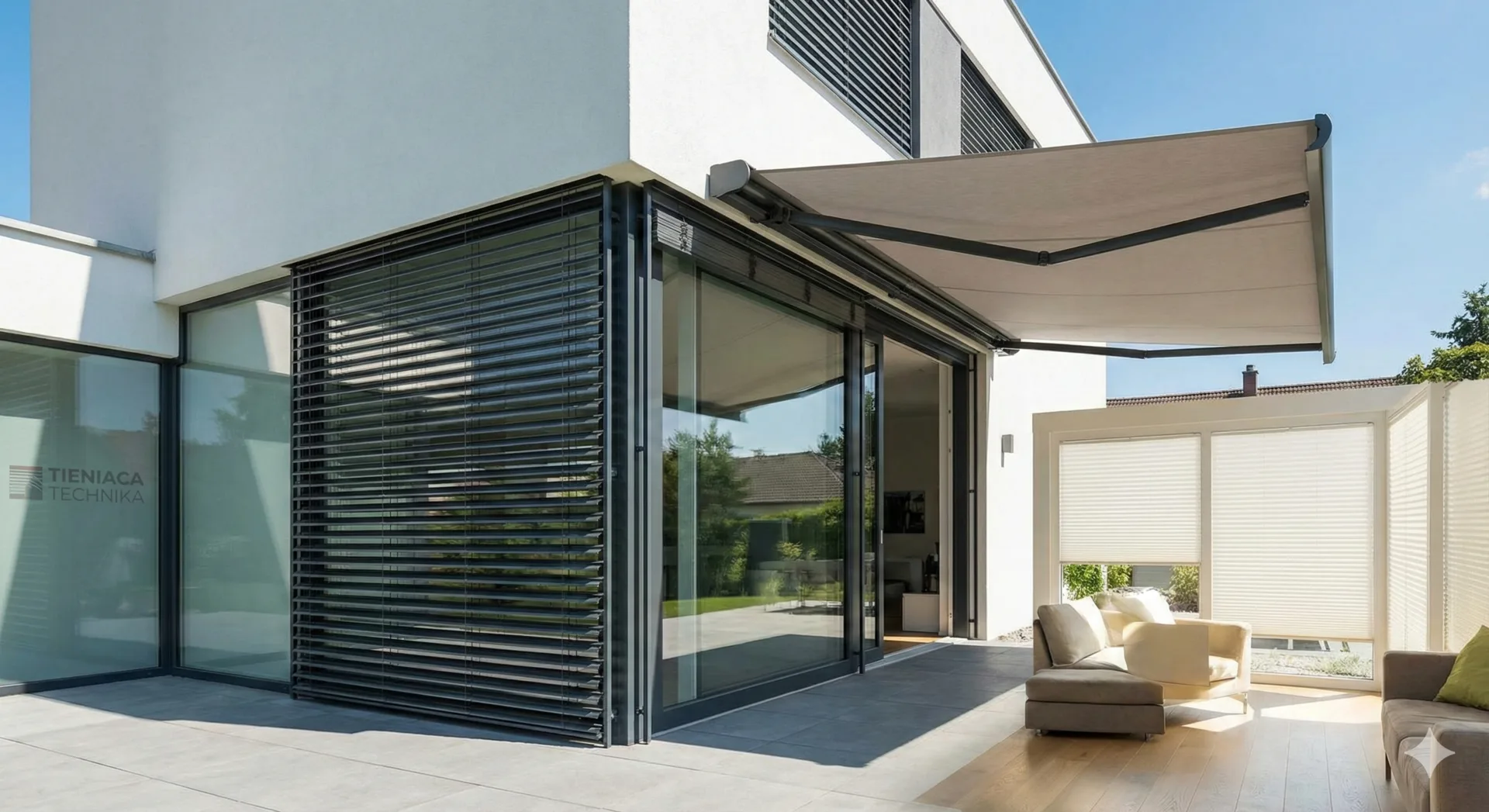 Tieniaca technika — žalúzie, rolety a garážové brány